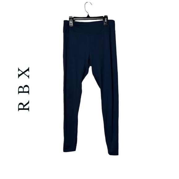 1646. RBX‎ SKINNY LEGGINGS SIZE MEDIUM NAVY BLUE IN COLOR SOLID COLOR SOFT - Picture 1 of 9